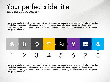 Creative Presentation Template in Flat Design Style, PowerPoint Template, 03603, Presentation Templates — PoweredTemplate.com