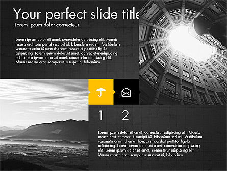 Creative Presentation Template in Flat Design Style, Slide 12, 03603, Presentation Templates — PoweredTemplate.com