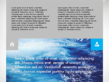 Creative Presentation Template in Flat Design Style, Slide 2, 03603, Presentation Templates — PoweredTemplate.com