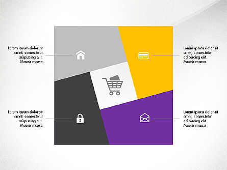 Modèle de présentation créative en style design plat, Diapositive 3, 03603, Modèles de présentations — PoweredTemplate.com