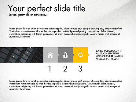 Creatieve presentatiesjabloon in platte ontwerpstijl, Dia 5, 03603, Presentatie Templates — PoweredTemplate.com