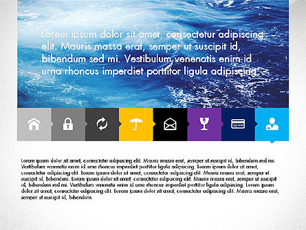 Creative Presentation Template in Flat Design Style, Slide 8, 03603, Presentation Templates — PoweredTemplate.com