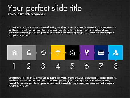 Creative Presentation Template in Flat Design Style, Slide 9, 03603, Presentation Templates — PoweredTemplate.com