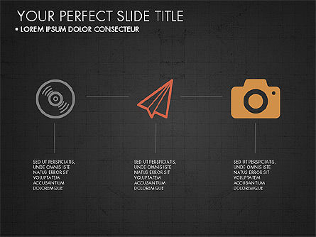 Présentation moderne en style design plat, Diapositive 12, 03604, Modèles de présentations — PoweredTemplate.com