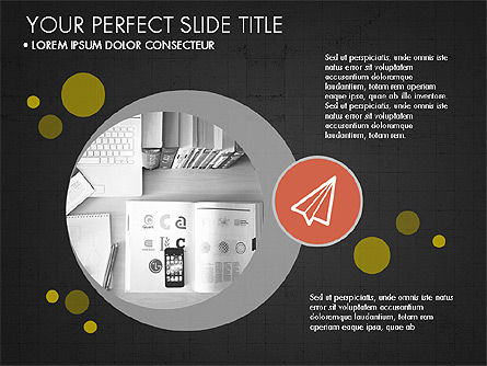 Présentation moderne en style design plat, Diapositive 9, 03604, Modèles de présentations — PoweredTemplate.com