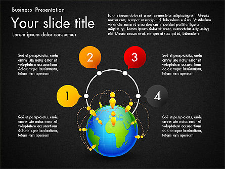 Infografica rete globale, Slide 11, 03605, Infografiche — PoweredTemplate.com