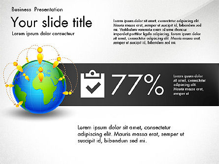 글로벌 네트워크 인프라, 슬라이드 5, 03605, 인포메이션 그래픽 — PoweredTemplate.com
