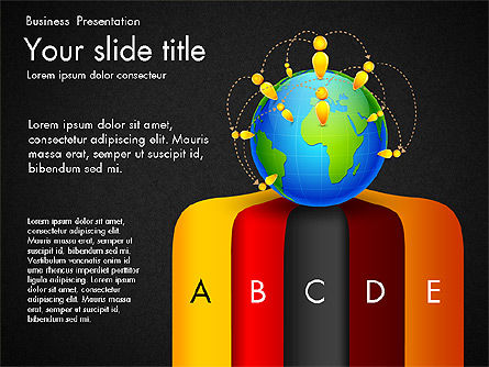 Globale Netzwerk-Infografiken, Folie 9, 03605, Infografiken — PoweredTemplate.com