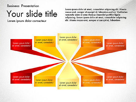 Forme e caselle di testo, Modello PowerPoint, 03606, Forme — PoweredTemplate.com