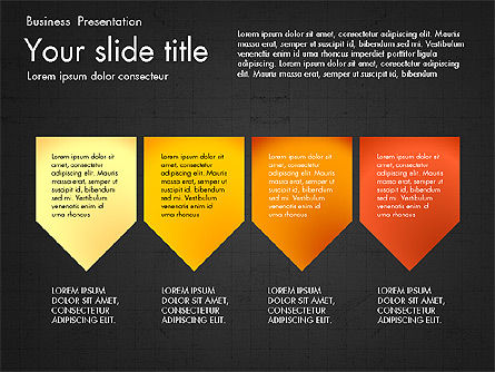 Shapes and Text Boxes, Slide 12, 03606, Shapes — PoweredTemplate.com