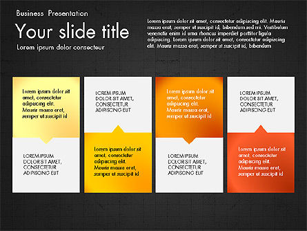 Shapes and Text Boxes, Slide 16, 03606, Shapes — PoweredTemplate.com