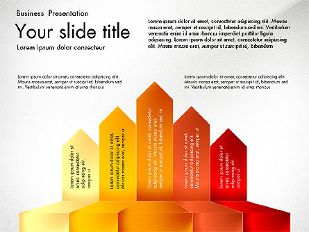 Shapes and Text Boxes, Slide 3, 03606, Shapes — PoweredTemplate.com