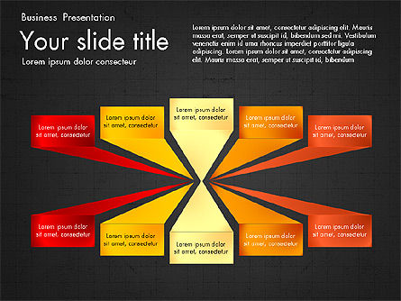 Shapes and Text Boxes, Slide 9, 03606, Shapes — PoweredTemplate.com