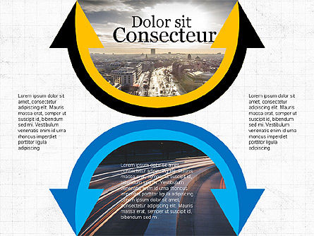 Flechas y Círculos, Diapositiva 8, 03608, Plantillas de presentación — PoweredTemplate.com