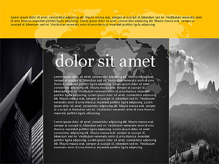 Moderne en creatieve presentatiesjabloon in platte ontwerpstijl, Dia 12, 03609, Presentatie Templates — PoweredTemplate.com