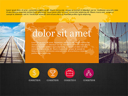 Modern and Creative Presentation Template in Flat Design Style, Slide 15, 03609, Presentation Templates — PoweredTemplate.com