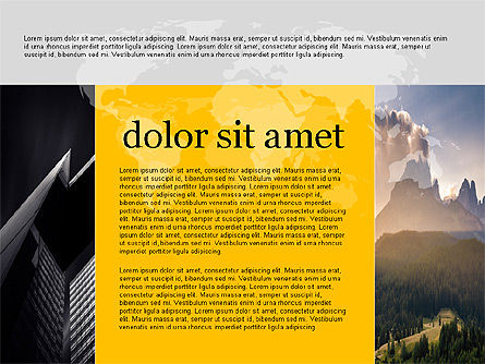 Modèle de présentation moderne et créatif dans un style design plat, Diapositive 4, 03609, Modèles de présentations — PoweredTemplate.com