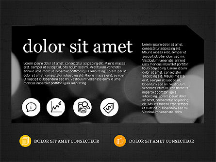 Modèle de présentation moderne et créatif dans un style design plat, Diapositive 9, 03609, Modèles de présentations — PoweredTemplate.com