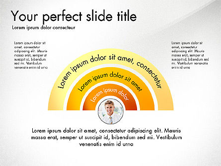 プロセスとタイムラインの図, スライド 8, 03611, プロセス図 — PoweredTemplate.com