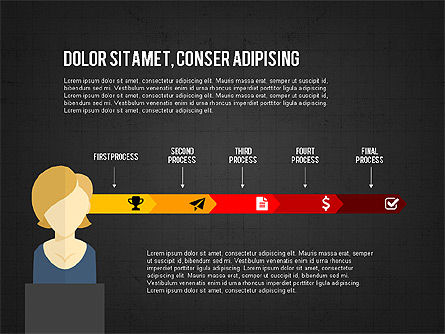 Concept de présentation de l'équipe créative, Diapositive 16, 03612, Modèles de présentations — PoweredTemplate.com