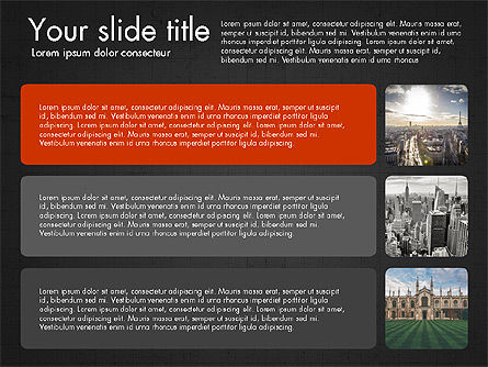 Plantilla de presentación con fotos, Diapositiva 10, 03613, Plantillas de presentación — PoweredTemplate.com