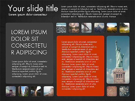 Plantilla de presentación con fotos, Diapositiva 13, 03613, Plantillas de presentación — PoweredTemplate.com