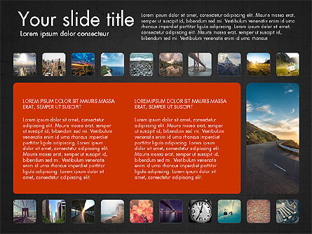 Plantilla de presentación con fotos, Diapositiva 15, 03613, Plantillas de presentación — PoweredTemplate.com