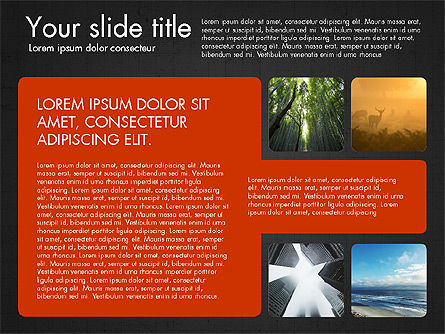 Plantilla de presentación con fotos, Diapositiva 16, 03613, Plantillas de presentación — PoweredTemplate.com