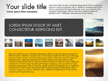 Plantilla de presentación con fotos, Diapositiva 6, 03613, Plantillas de presentación — PoweredTemplate.com