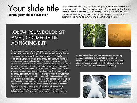 Plantilla de presentación con fotos, Diapositiva 8, 03613, Plantillas de presentación — PoweredTemplate.com