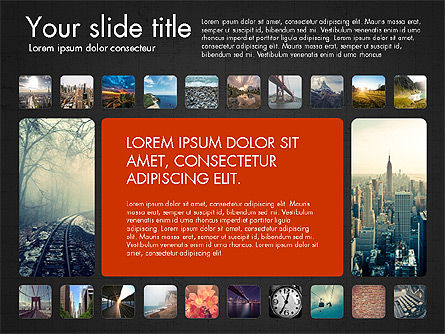 Plantilla de presentación con fotos, Diapositiva 9, 03613, Plantillas de presentación — PoweredTemplate.com