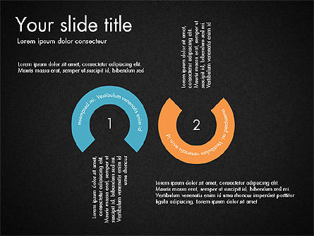 Ensemble de diagramme de processus Arrow, Diapositive 15, 03615, Schémas de procédés — PoweredTemplate.com