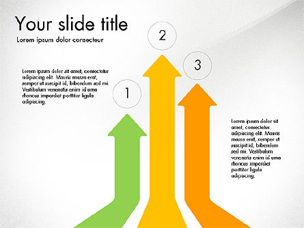 Ensemble de diagramme de processus Arrow, Diapositive 5, 03615, Schémas de procédés — PoweredTemplate.com