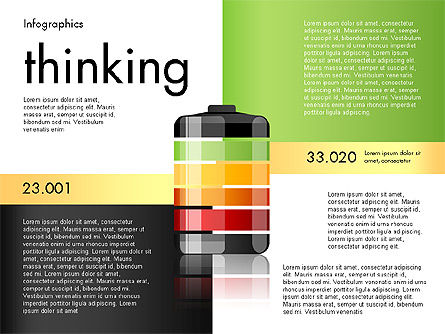 Infografía de nivel de carga de la batería, Diapositiva 5, 03616, Infografías — PoweredTemplate.com