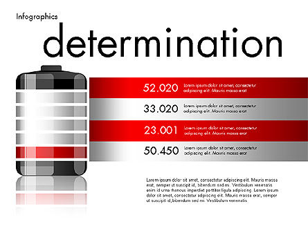 Battery Charge Level Infographics, Slide 8, 03616, Infographics — PoweredTemplate.com