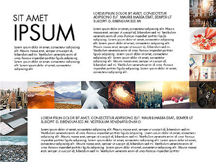 Concept de présentation avec photos, Diapositive 2, 03617, Modèles de présentations — PoweredTemplate.com