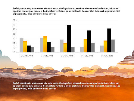 Rapport créatif avec diagrammes basés sur les données, Diapositive 8, 03618, Modèles de présentations — PoweredTemplate.com