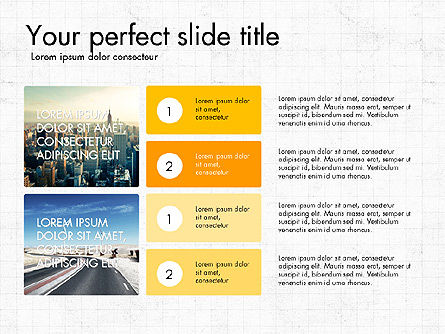 Traite et met en scène le concept de présentation, Diapositive 8, 03619, Schémas de procédés — PoweredTemplate.com