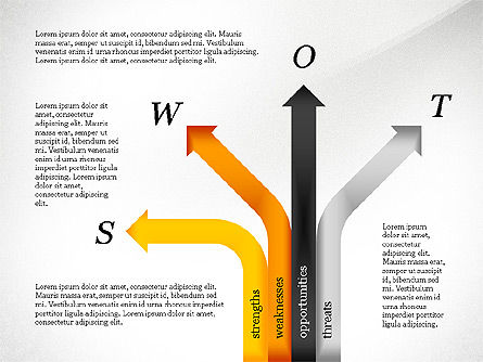 Swot Matrix Werkzeugkasten, PowerPoint-Vorlage, 03621, Business Modelle — PoweredTemplate.com