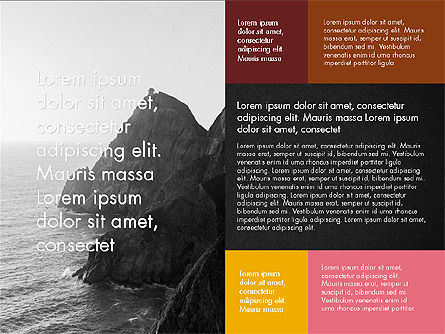 Concept de présentation fragmenté, Diapositive 13, 03623, Modèles de présentations — PoweredTemplate.com