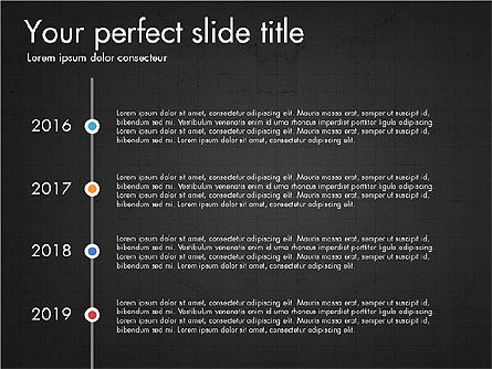 Slide Deck with Checkpoints and Timeline, Slide 12, 03624, Presentation Templates — PoweredTemplate.com