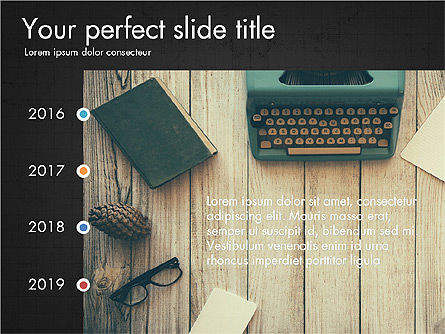Slide Deck with Checkpoints and Timeline, Slide 15, 03624, Presentation Templates — PoweredTemplate.com