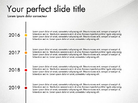 Slide Deck with Checkpoints and Timeline, Slide 4, 03624, Presentation Templates — PoweredTemplate.com