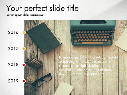Slide Deck with Checkpoints and Timeline, Slide 7, 03624, Presentation Templates — PoweredTemplate.com
