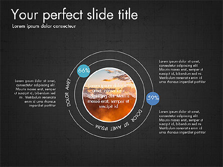 Slide Deck with Orbit Charts, Slide 14, 03625, Presentation Templates — PoweredTemplate.com