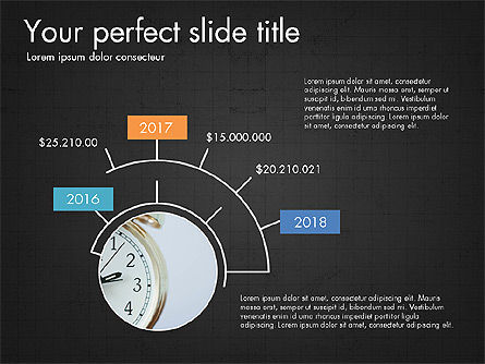 Slide Deck with Orbit Charts, Slide 15, 03625, Presentation Templates — PoweredTemplate.com