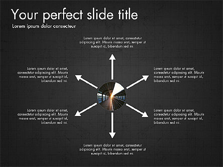 Slide Deck with Orbit Charts, Slide 16, 03625, Presentation Templates — PoweredTemplate.com
