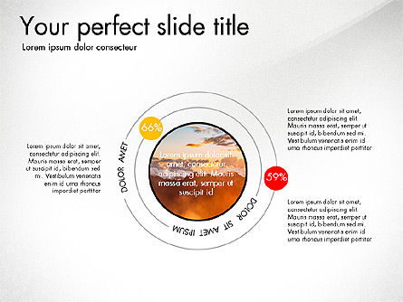 Slide Deck with Orbit Charts, Slide 6, 03625, Presentation Templates — PoweredTemplate.com