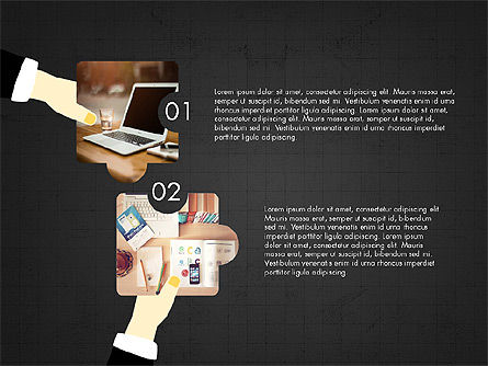 Teamwork Concept with Puzzle Pieces, Slide 10, 03626, Presentation Templates — PoweredTemplate.com
