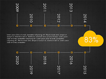 Cubierta de diapositivas de medios y nubes, Diapositiva 14, 03628, Plantillas de presentación — PoweredTemplate.com
